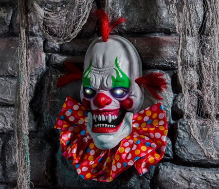 The Range Halloween 2017 clown head