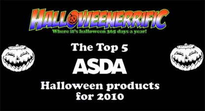 Top 5 Asda Halloween products for 2010