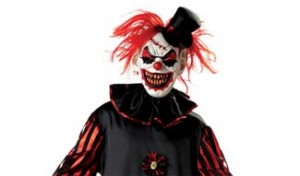 evil clown all fancy dress